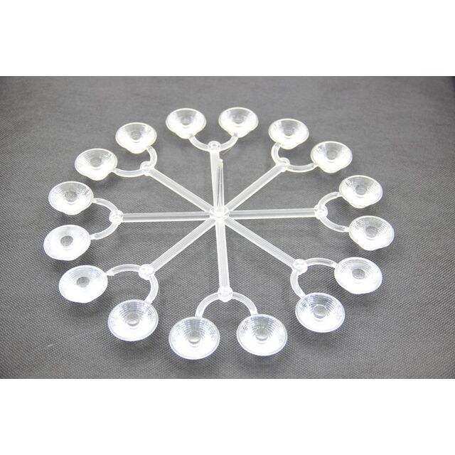 Piezas de plástico transparente de MOQ bajo, accesorios de plástico