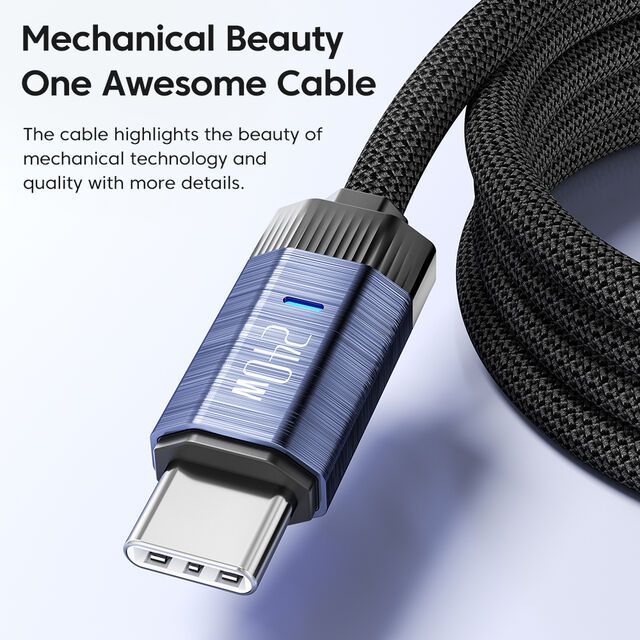 Toocki 2023 Kompatible Modelle 1m 2m Aluminiumlegierung C-C 240W PD Schnelllade-Datenkabel