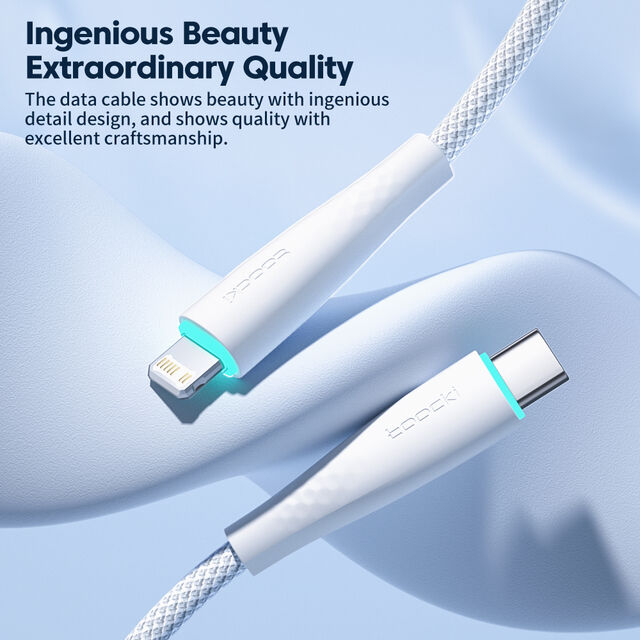 1M 2M PD 20W USB-C Schnelllade-Datenkabel für iPhone 12 Pro Max, Apple Ladegerät, Lightning auf USB-C Typ C USB-Kabel