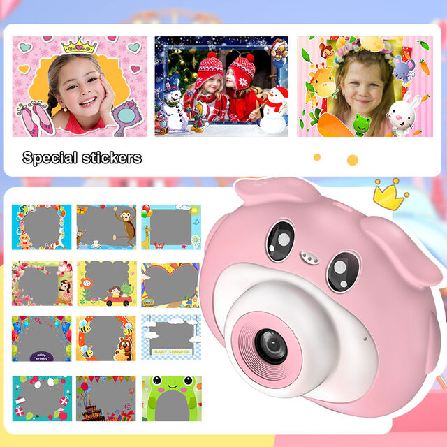 Video cartoon children digital camera 1080P sports camera toys kids with lovely appearance