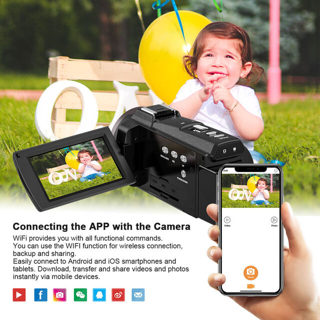 Cámara DSLR Digital 4K HD con Grabación de Video Codificada de 360 Grados - Videocámara Profesional a Bajo Precio