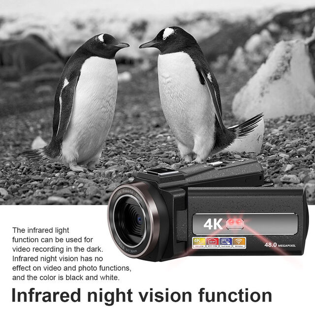Cámara DSLR Digital 4K HD con Grabación de Video Codificada de 360 Grados - Videocámara Profesional a Bajo Precio