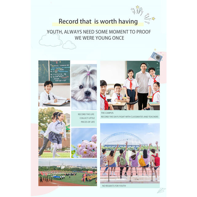 Kamera Digital Anak AD-M1, Perekam Foto Video HD 1080p, Layar LCD Tipe-C, Hadiah Ulang Tahun Kecil, Mainan Anak