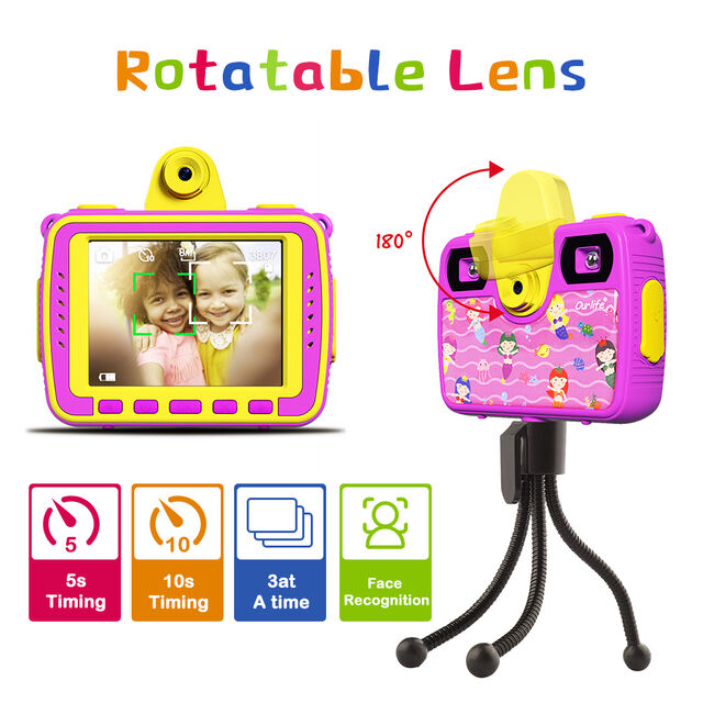 Kamera Digital HD Anak, Hadiah untuk Anak Laki-laki dan Perempuan, Kamera DV Digital Mini Murah