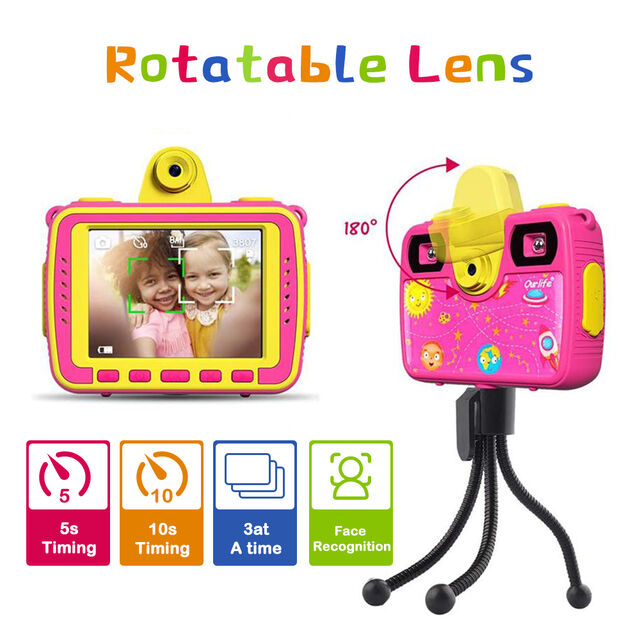 Kamera Digital HD Anak, Hadiah untuk Anak Laki-laki dan Perempuan, Kamera DV Digital Mini Murah