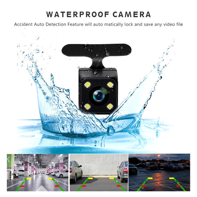 Caméra de Tableau de Bord DVR Blackbox 4 Pouces, Full HD 1080p, Angle de 170 Degrés