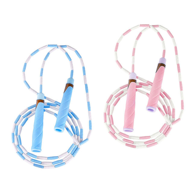 Aluminium Speed Jump Rope Fabrik Großhandel Bulk Anti-Tangle Fitness Gym Training Verstellbare Blaue Rosa Perlen Sprungseile für Studenten