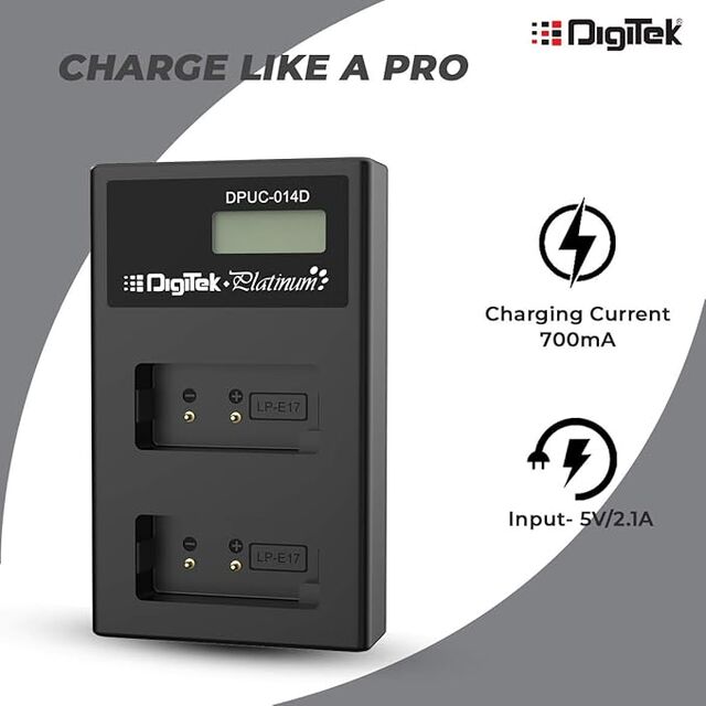 Chargeur Digitek Platinum (DPUC 014D (LCD MU) LPE17) pour Batterie d'Appareil Photo
