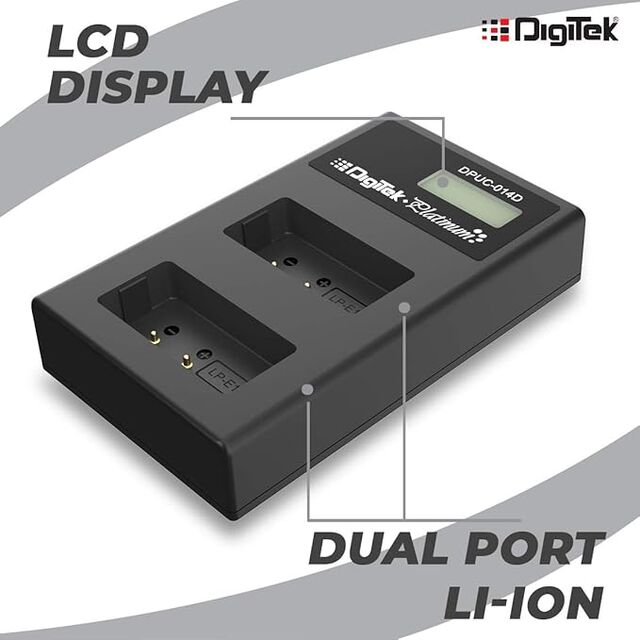 Chargeur Digitek Platinum (DPUC 014D (LCD MU) LPE17) pour Batterie d'Appareil Photo