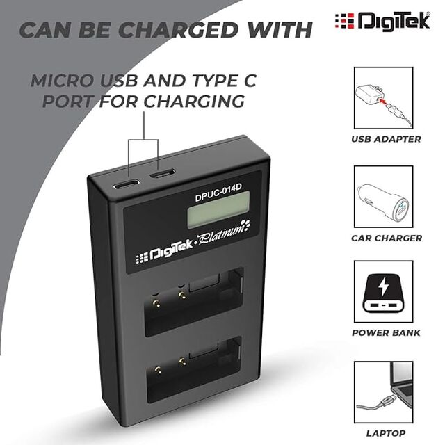 Chargeur Digitek Platinum DPUC 014D (LCD MU) FW50 pour Batterie NP FW50