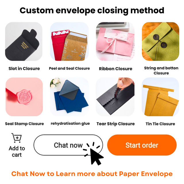Weißes Design Kleiner Papierverpackungsumschlag Benutzerdefinierte Aufreißstreifen-Kartenverpackung Umschlag mit Aufreißstreifen