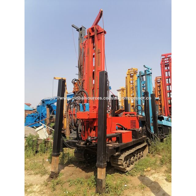 Appareil de forage de puits d'eau KY300 d'occasion, moteur Yuchai, 2020, profondeur de forage 300m, 89 tiges de forage, mât de 3m. KY300 ABT321 d'occasion.