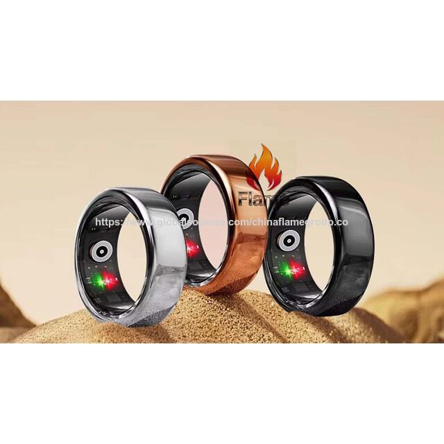 Bague Intelligente Bluetooth Nouveau Style Capteur Doigt OEM Santé Avec Étui de Chargement Puce Intelligente Étanche