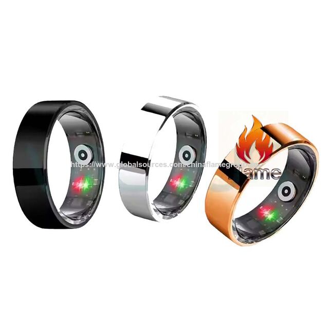 Bague Intelligente Bluetooth Nouveau Style Capteur Doigt OEM Santé Avec Étui de Chargement Puce Intelligente Étanche