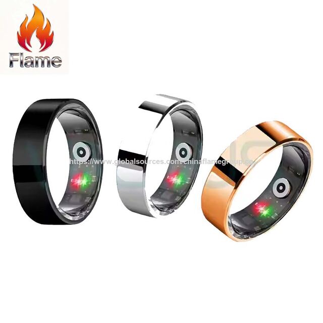 Bague Intelligente Bluetooth Nouveau Style Capteur Doigt OEM Santé Avec Étui de Chargement Puce Intelligente Étanche