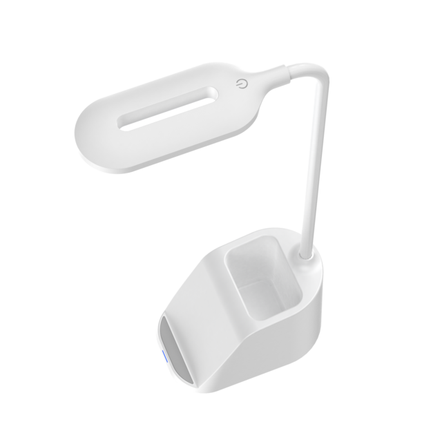 LED-Schreibtischlampe mit kabellosem Ladegerät und Stiftehalter