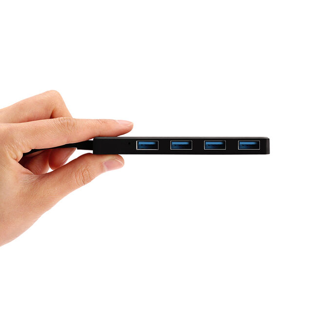 Hub USB 4 en 1 de aleación de aluminio, tipo C USB 3.1, transmisión de alta velocidad, 4 puertos para múltiples dispositivos
