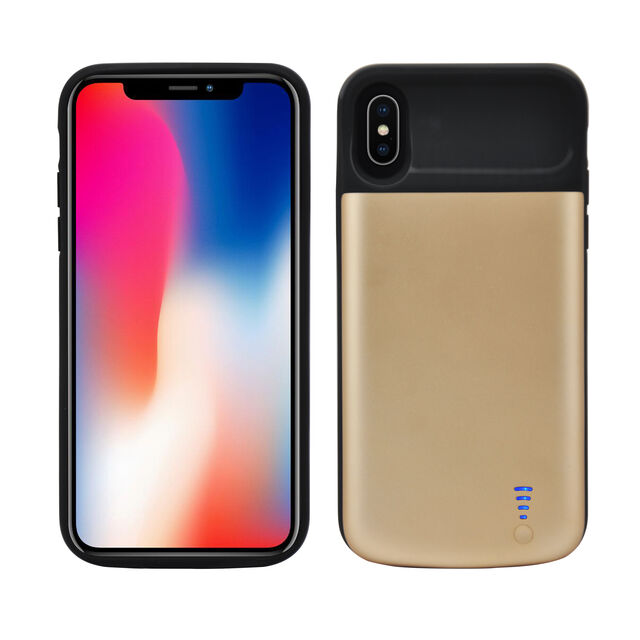 Externes Ladegerät Powerbank Ladehülle für iPhone X/XS