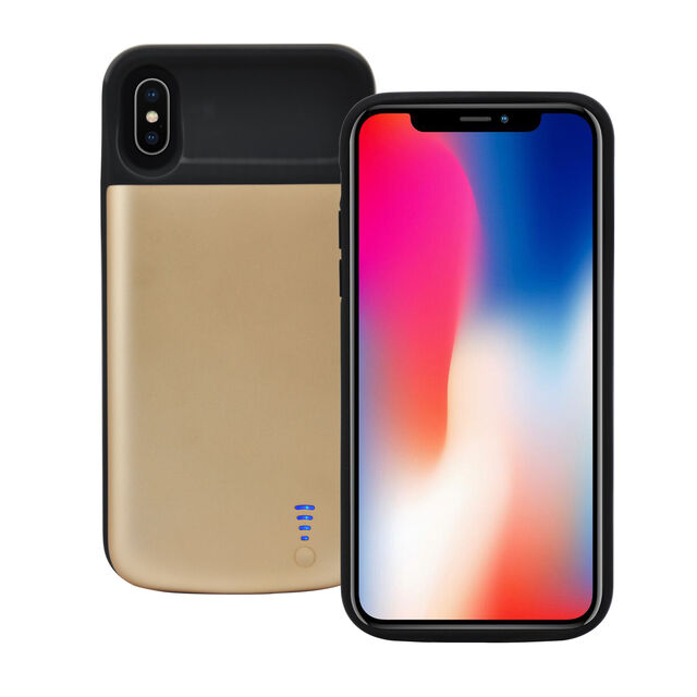 Externes Ladegerät Powerbank Ladehülle für iPhone X/XS