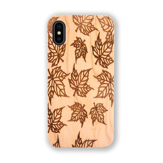 Casing HP 360 Full Cover Pola Kayu Ukir untuk iPhone 11