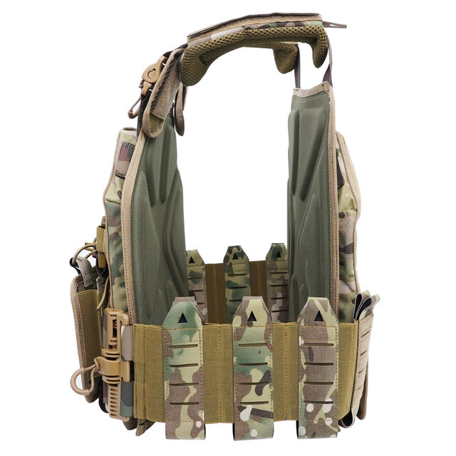 Ropa de caza de liberación rápida multifuncional, tela Oxford transpirable, chaleco para combate de campo, uniforme de entrenamiento de camuflaje
