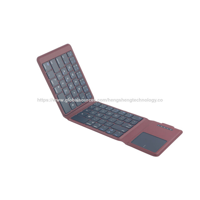 Clavier Bluetooth Tri-Pliant 65 Touches avec Pavé Tactile, Interrupteur à Ciseaux, Ultra Mince Portable