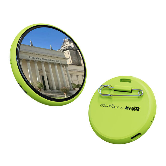 Beambox Intelligentes Dynamisches Elektronisches Abzeichen 1.8" HD IPS Touchscreen 283PPI KI-Unterstützung ABS-Material 8-16h