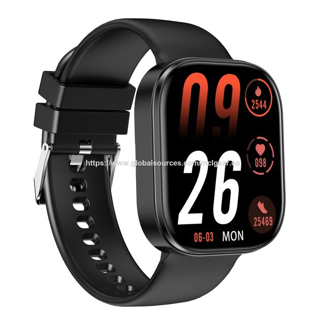 Reloj inteligente impermeable IP68 de 1.88 pulgadas, monitor de frecuencia cardíaca, monitor de sueño, rastreador de salud, reloj inteligente delgado