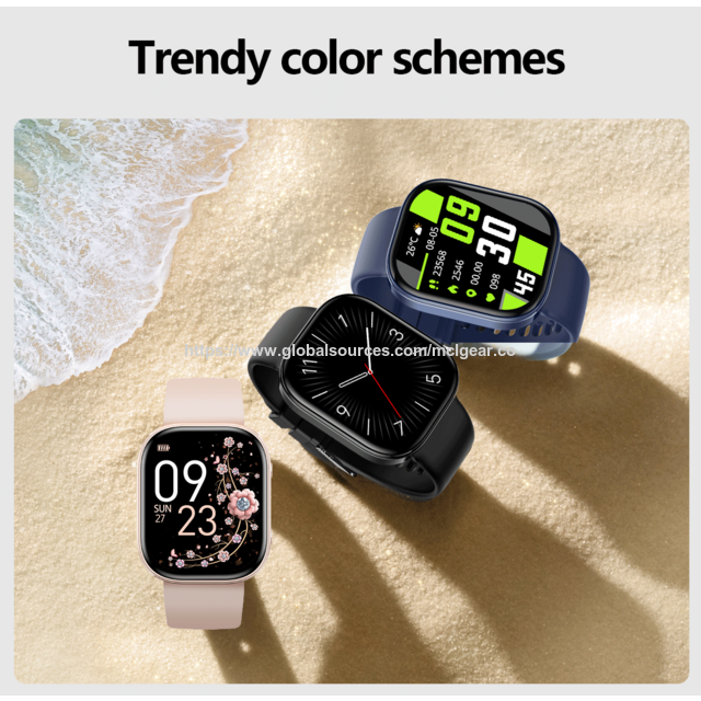 Reloj inteligente impermeable IP68 de 1.88 pulgadas, monitor de frecuencia cardíaca, monitor de sueño, rastreador de salud, reloj inteligente delgado