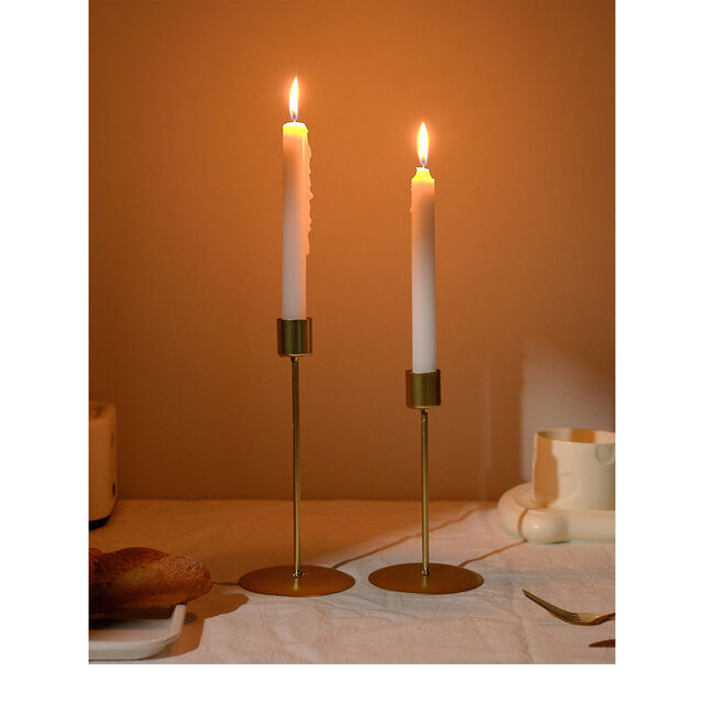 Ornamentos de castiçal para casa, adereços retrô para jantar à luz de velas, decorações simples e românticas para mesas de jantar em casa