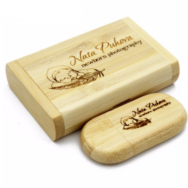 Werbe-USB-Stick aus Holz, USB-Stick aus Holz in großen Mengen, 8GB - 128GB USB-Stick aus Holz