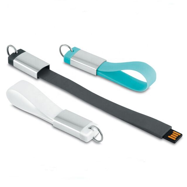 Werbe-Silikonarmband USB-Stick mit hoher Kapazität 4GB 8GB 16GB 32GB 64GB - USB-Armband für Marketingzwecke