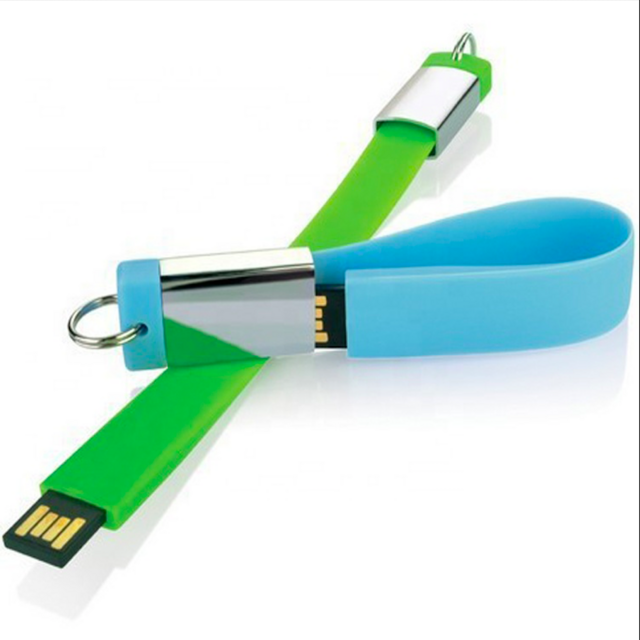 Werbe-Silikonarmband USB-Stick mit hoher Kapazität 4GB 8GB 16GB 32GB 64GB - USB-Armband für Marketingzwecke