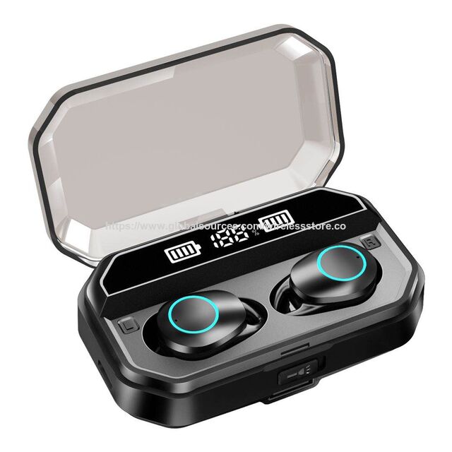 Écouteurs TWS à double affichage numérique, Bluetooth 5.0, fonction lampe de poche, mini écouteurs intra-auriculaires à prix économique