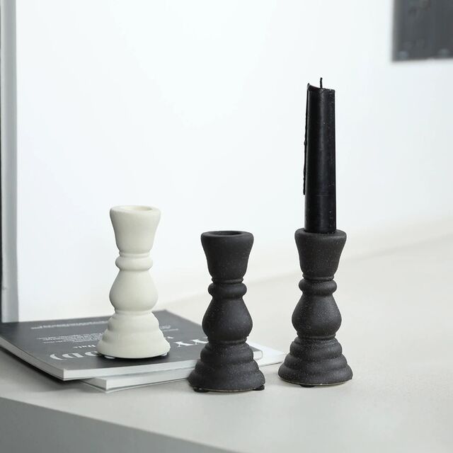 Candelabro de cerámica estilo retro europeo para sala de estar, decoración de mesa de comedor, adornos