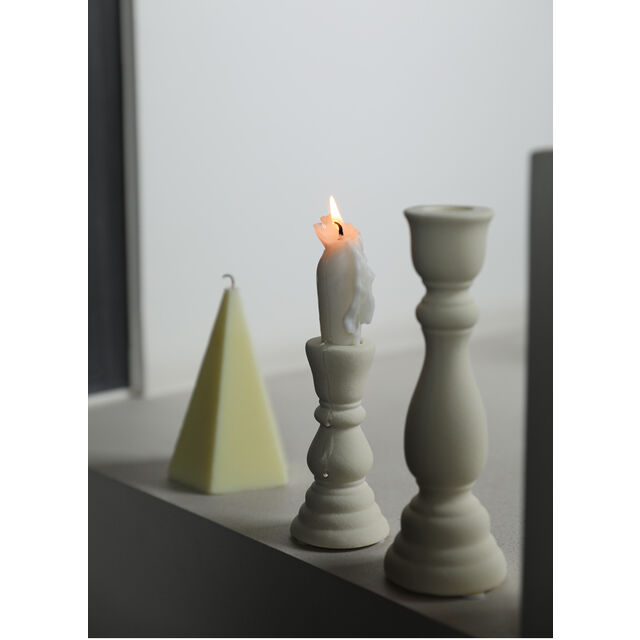 Candelabro de cerámica estilo retro europeo para sala de estar, decoración de mesa de comedor, adornos