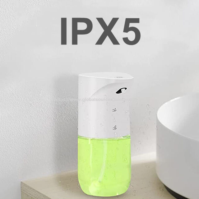 Dispensador Automático de Sabão em Espuma Plástico a Pilhas Frasco Dispensador de Sabão Para Hotel 400ML