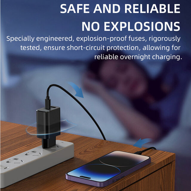 Carregador de Telefone Multi-Portas 25W Carga Rápida Carregador de Viagem Universal Portátil PD20W USB+Tipo-C Carga Rápida