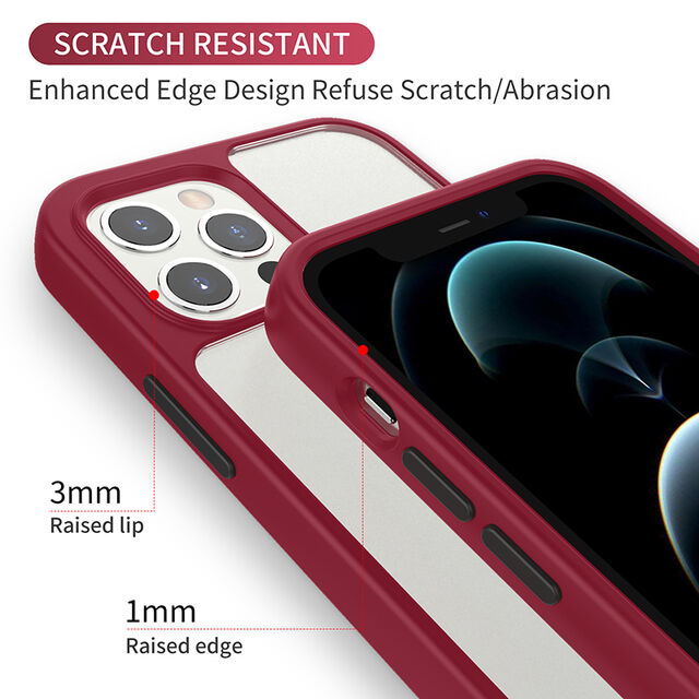Funda de silicona suave y resistente a los arañazos para iPhone 12 Pro Max, acabado mate, anti-golpes