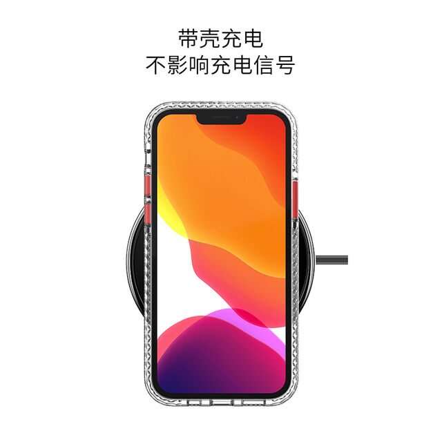Casing Ponsel Transparan Bening Hibrida Kristal TPU PC Anti Jatuh 3 Meter untuk iPhone 12/12 Pro