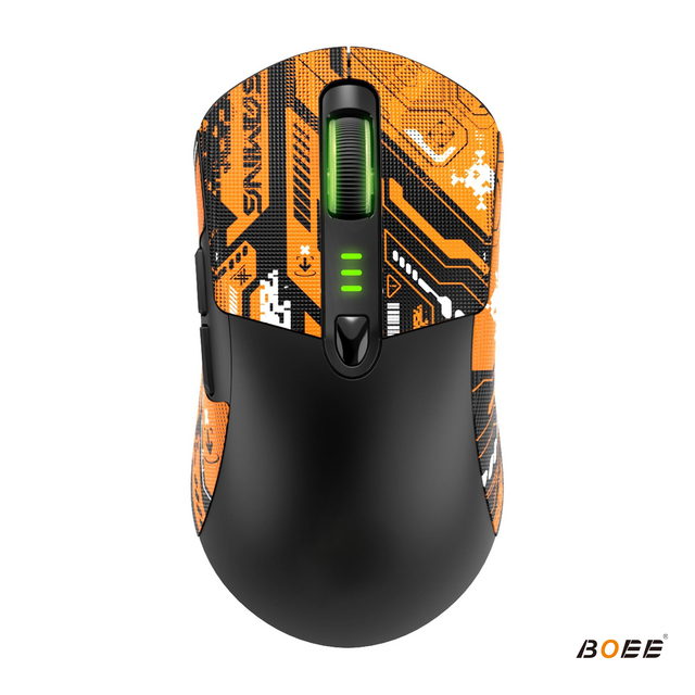 Souris Gamer Sans Fil Programmable 2.4G BT, 12800 DPI, 6D, Lumière LED RVB 7 Couleurs, Design Ergonomique pour PC