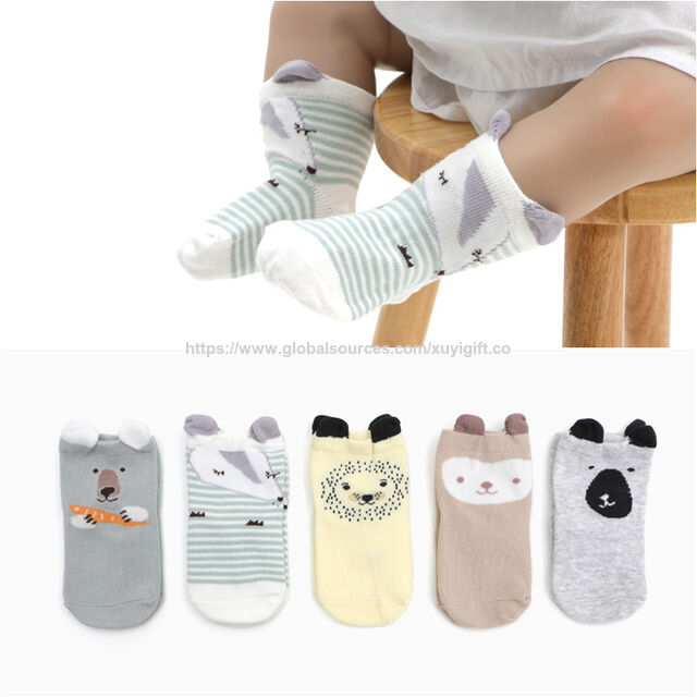 Calcetines Transpirables para Recién Nacidos de Nueva Llegada, Calzado Animado para Niños para Uso Diario en Primavera y Otoño
