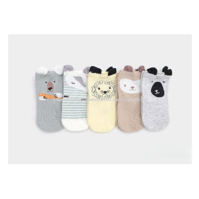 Calcetines Transpirables para Recién Nacidos de Nueva Llegada, Calzado Animado para Niños para Uso Diario en Primavera y Otoño