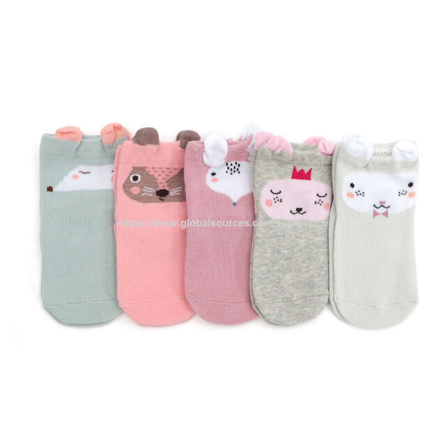 Calcetines Transpirables para Recién Nacidos de Nueva Llegada, Calzado Animado para Niños para Uso Diario en Primavera y Otoño