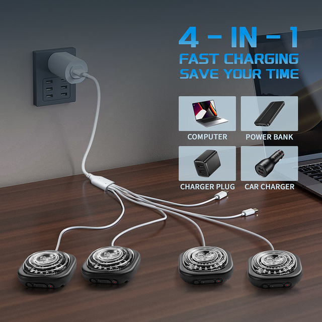 Luz de Bicicleta LED Recarregável USB 6 em 1 Portátil, à Prova d'Água para Ciclismo Noturno, com Sinalizador de Curva e Lanterna Traseira por Controle Remoto