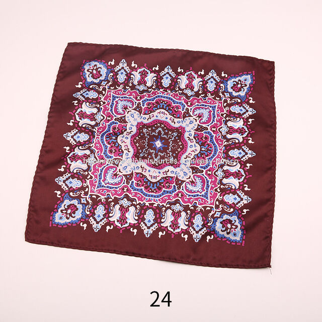 Bestickte Taschentücher Reise Retro, bedrucktes Handgelenk-Tuch, Tasche Charm, kleiner quadratischer Schal
