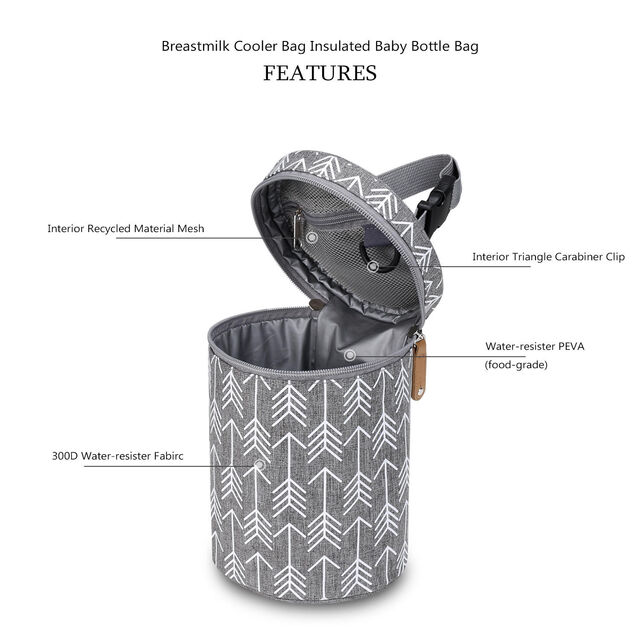 Portable Baby Food Bag Insulated Baby Bottle Bag Waterproof Warmer Breast Milk Baby Bottle Cooler Bag