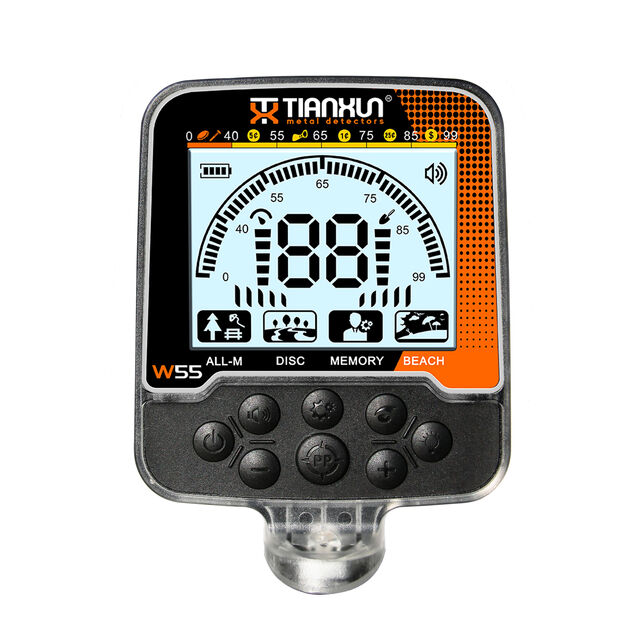 Tianxun W55 Detector de Metales de Largo Alcance Recargable IP68 Impermeable para Detección Profesional de Metales Preciosos y Oro