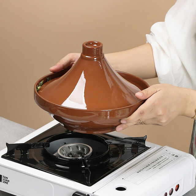 Olla de cocción lenta para tagine, olla marroquí, tagine de cocina con tapa, apto para lavavajillas, tagines