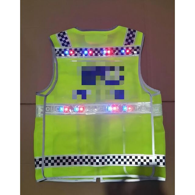 Professional Traffic Reflective Safety Vest Mesh ANSI Certified Class 2 Orange Adjustable Fit for Law Enforcement AF-15L